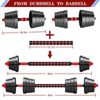 Bcbig Adjustable-Dumbbells-Sets,Free Weights-60Lb(30Lb*2) Dumbbells Set Of 2 Convertible To Barbell A Pair Of Lightweight For Ho