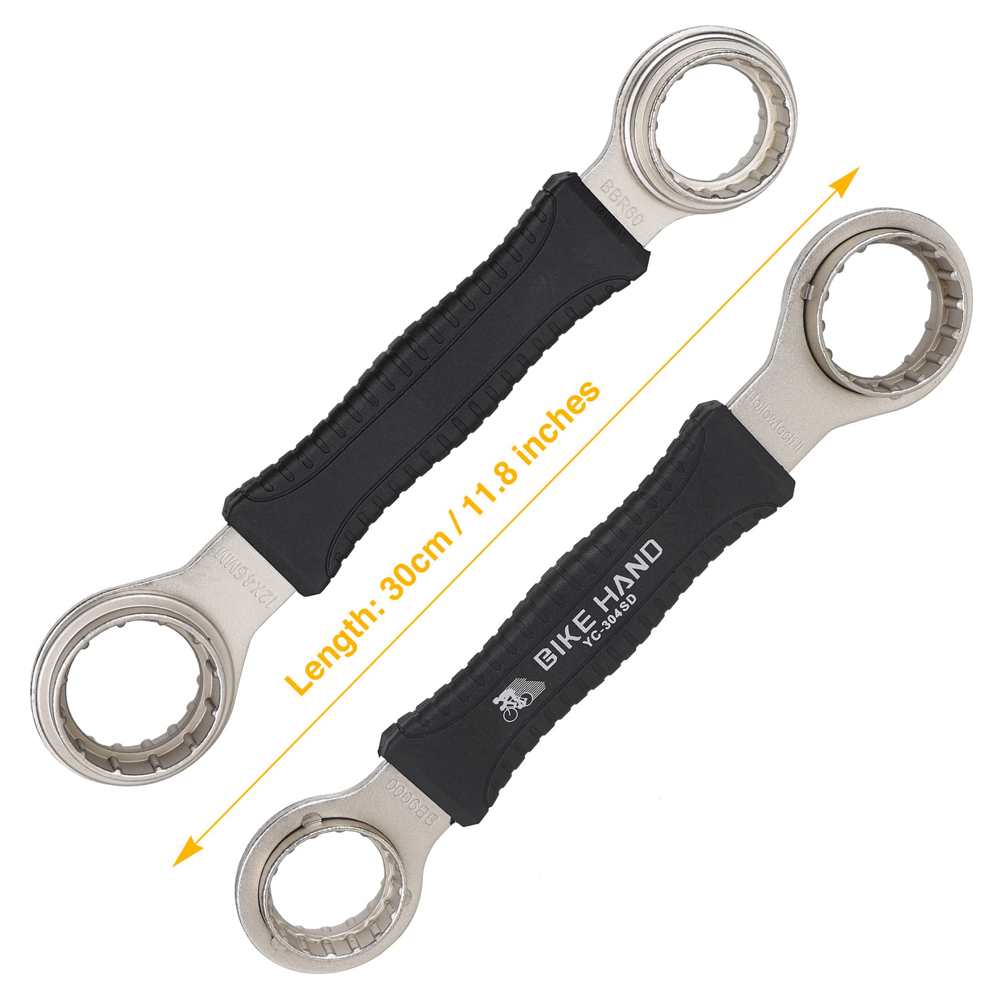 Bike Hand 4 In 1 Bicycle Bottom Bracket Removal Crank Tool - Compatible With Shimano Hollowtech Ii - For Shimano Bbr60 - For Shi