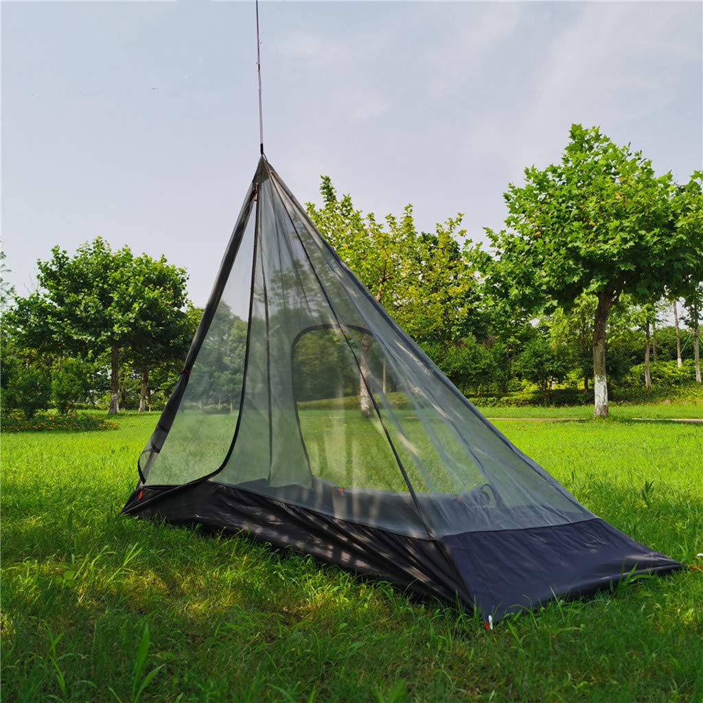 Genma0 Ultralight Half Mesh Tent For Tipi Hot Tent 1-2 Person Mesh Camping (2 Person Mesh For 4-6 Person Tipi Tent)