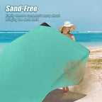 Odoland Pocket Blanket Picnic Blanket, 71 X 63 Sandproof Waterproof Outdoor Beach Blanket With Portable Bag, Foldable Lightweigh