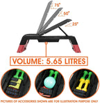 Yes4All Multifunctional Fitness Aerobic Step Platform/Aerobic Deck, Household Step Workout Bench For Home Gym (Red/Black)