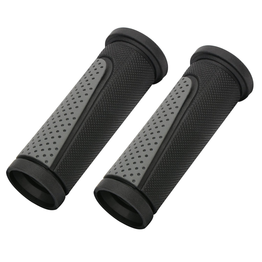 Topcabin 2X Short Mini Handlebar Bicycle Grips Fit Many Standard Bikes 90Mm Length (Black + Grey)