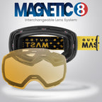 OutdoorMaster Ski Goggles PRO - Frameless, Interchangeable Lens 100% UV400 Protection Snow Goggles for Men & Women (Photochromic