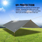 Unigear Tarp Rain Fly Tarp Waterproof Tent Cover Hiking Shelter Foldable Lightweight Waterproof For Camping And Protection Again