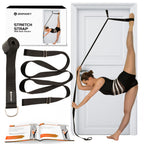 Stretching Strap With Door Anchor - Stretching Equipment To Improve Legs Flexibility - Splits Trainer For Home Ideal In Ballet,