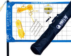 Park & Sun Sports Tournament Flex 1000: Portable Outdoor Volleyball Net System, Blue