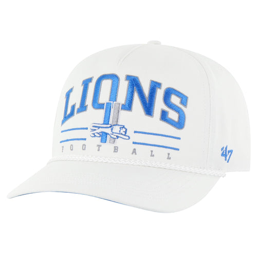 47 Men'S White Detroit Lions Roscoe Hitch Rope Adjustable Hat