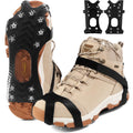 11 Spikes Crampons, Upgraded Version Stainless Steel Anti-Slip, Ice Cleats Traction Grips For Hiking Shoes And Boots, Safe Prote