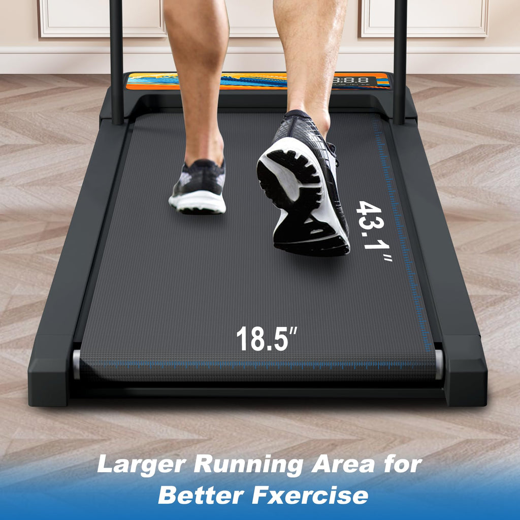 Rivano Under Desk Walking Pad, Treadmill With Handles, Walking Pad Treadmill Compact & Portable With Remote Control, Quiet Adjus