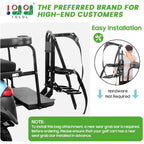 10L0L Universal Golf Cart Bag Holder Rack For Yamaha, Ezgo, Club Car Rear Seat Grab Bar, Don'T Occupy The Back Seat Space, No Dr