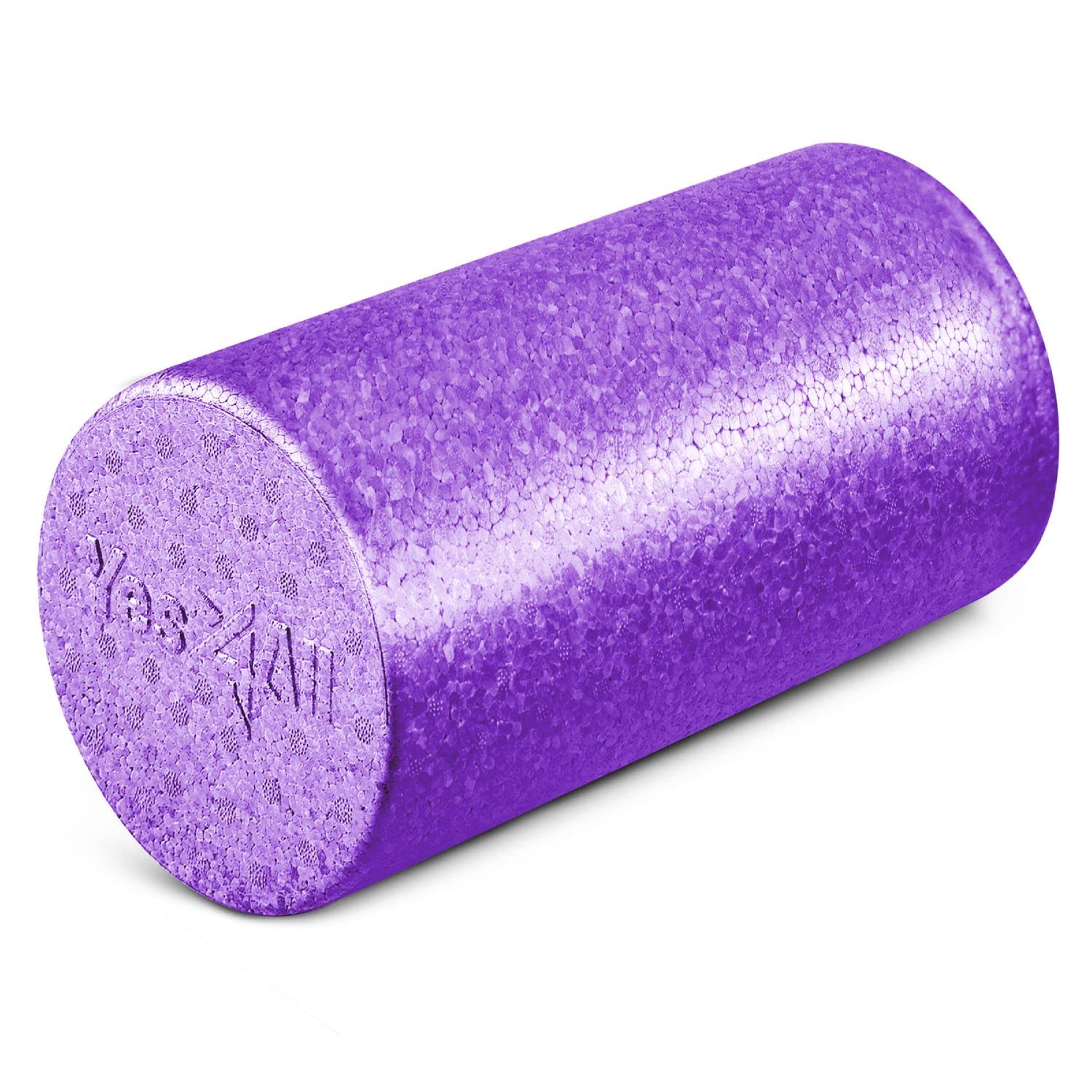 Yes4All High Density Foam Roller For Back, Variety Of Sizes & Colors For Yoga, Pilates - Purple - 12 Inches