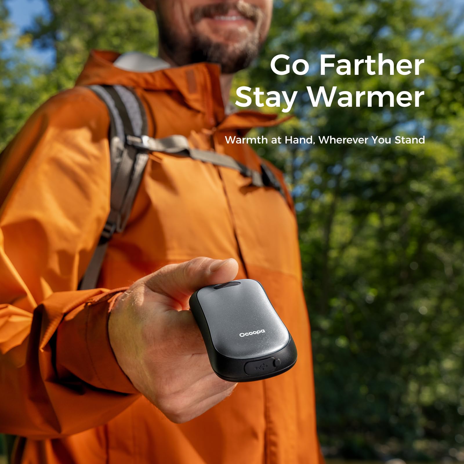 Ocoopa Magnetic Hand Warmers Rechargeable 2Pack, Water Resistant, Ul Certified, Electric Handwarmers, Pocket Size Heater, Raynau