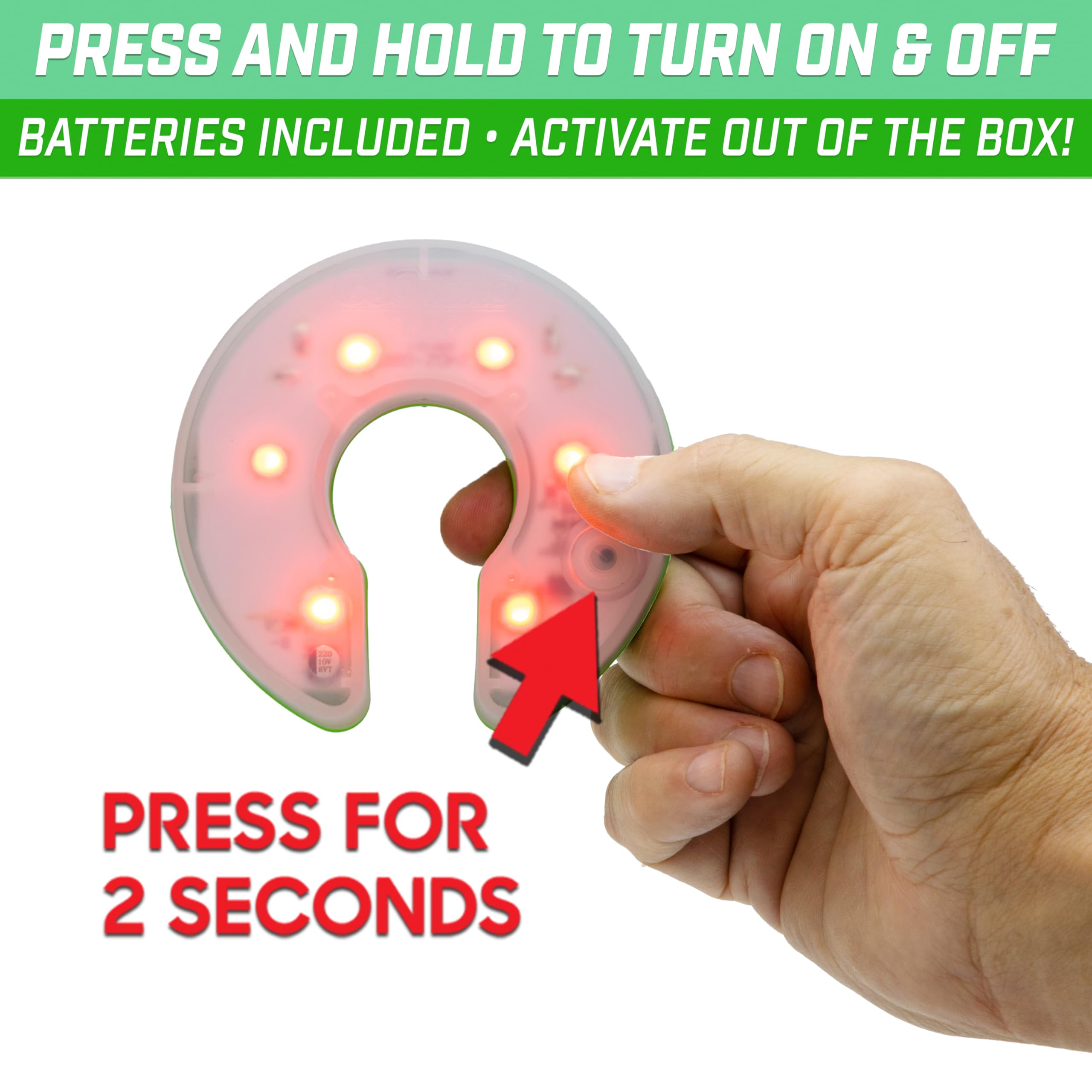 Gosports Light Up Golf Hole Lights 3 Pack - Great For Low Light Golf Play, Putting Practice, Chipping Practice And More