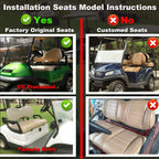Golf Cart Seat Covers For Club Car Precedent,Ds And Yama Golf Carts Oem Ordinary Front Seats,Breathable Washable Polyester Mesh