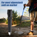 4 Pcs Alpenstock Tip Carbon Tungsten Steel Trekking Rod Tip Replacement For Hiking Walking Treking