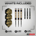 Red Dragon Golden Eye 1: 22G - Tungsten Darts Set With Flights And Stems