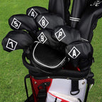 Big Teeth Golf Head Covers Mid Mallet Putter Cover Fit For Odessey Backstryke Center Shaft Putter (Black)