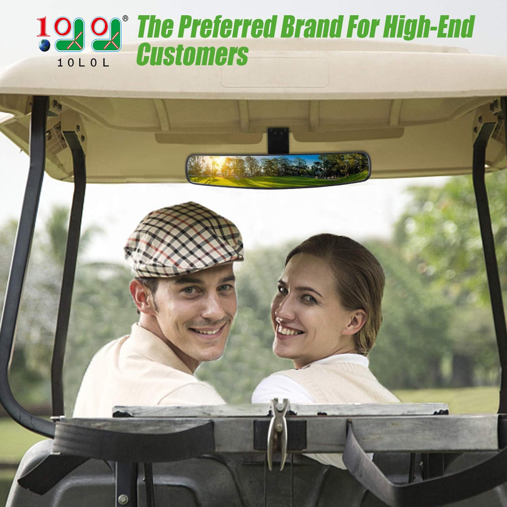 10L0L Panoramic Convex Golf Cart Mirror For Ezgo, Club Car, Yamaha, Golf Cart Rear View Mirror