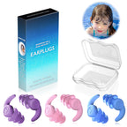 Waterproof Swimming Ear Plugs For Kids, 3 Pairs Soft Silicone Reusable Earplugs, Ear Protection For Showering Swimming For Child