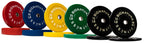 Fitvids 2'' Olympic Bumper Plate Weight Plates With Steel Hub, 45Lb, Pair