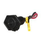 Attwood 14350-3 Medium-Duty Trolling Motor Connector, Female Receptacle, Boat Side, Weather Cover, Face Plate, 12-Volt Dc