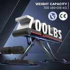 Pasyou Adjustable Weight Bench Press - 700Lbs / 318Kg Load Foldable Workout Bench, Full Body Strength Training Benches For Home