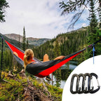 L-Rover Carabiner,12Kn Lightweight Heavy Duty Carabiner Clips,Aluminium Wiregate Caribeaners For Hammocks,Camping, Key Chains, O