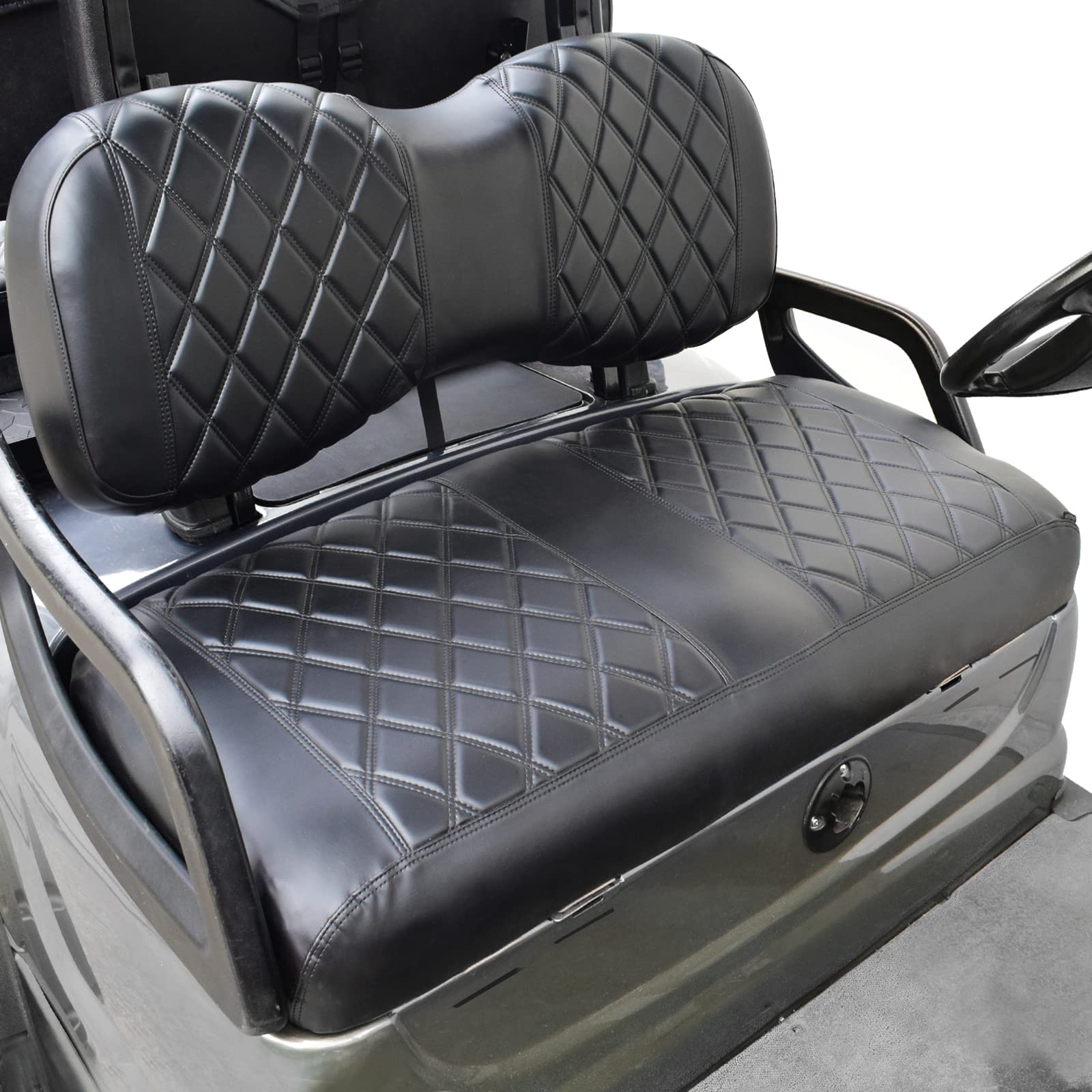 Nokins Golf Cart Yd Diamond Seat Cover For Yamaha Drive/Drive 2 Original Regular Seat Cushion, No Stapler, Golf Cart Vinyl Repla