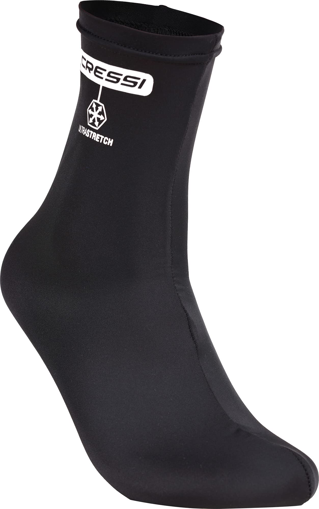 CRESSI Elastic Water Socks Diving Socks, Black, L/XL