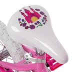 Huffy Disney Princess 12'' Pink Girls' Bike, Ideal For Ages 3-5 Years Old, Removable Training Wheels, Sturdy And Durable, Heart