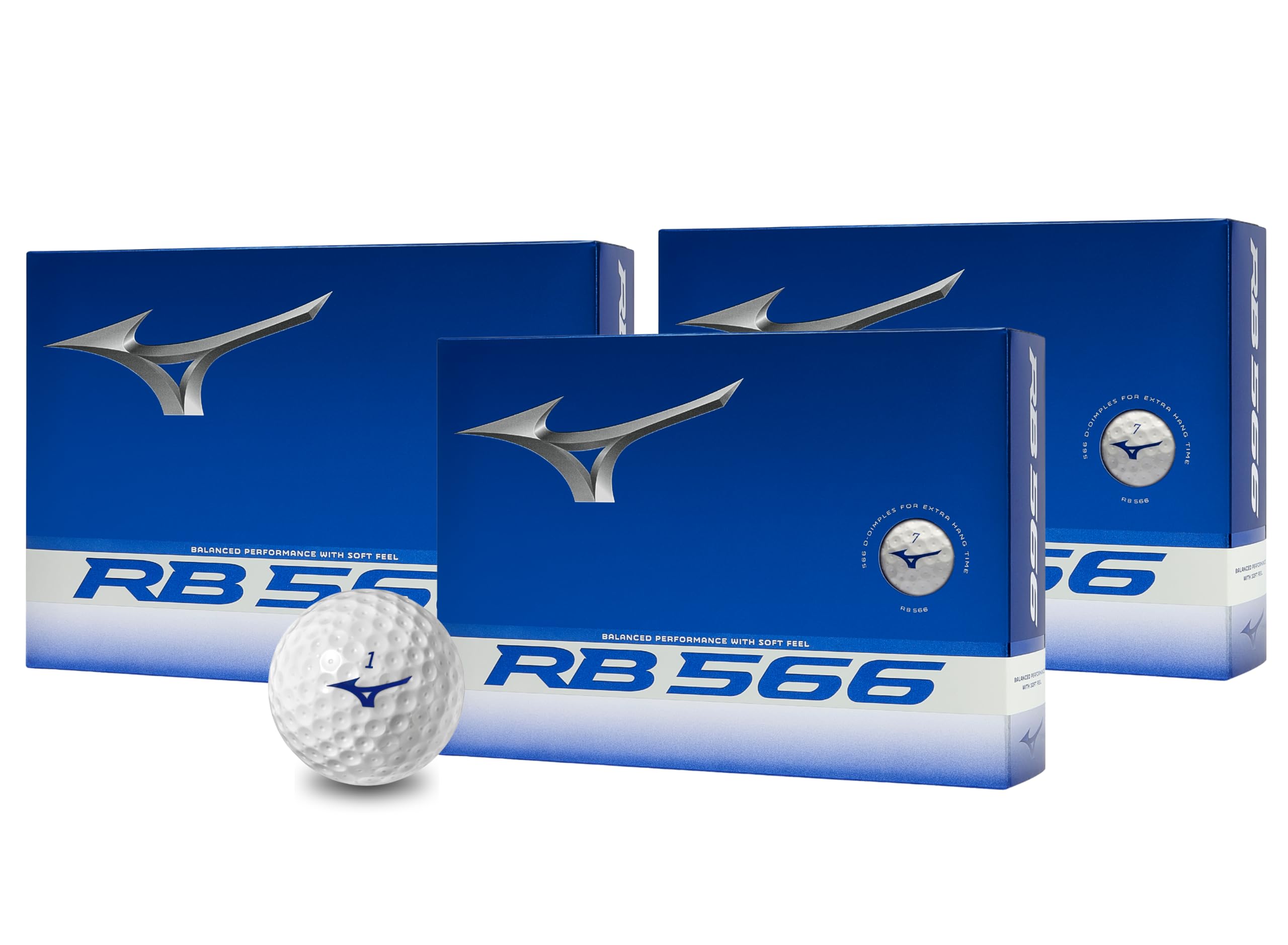 Mizuno 2024 RB 566 Golf Balls | White | 3 Pack
