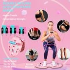 Lalahigh Home Workout Equipment For Women, Multifunction Push Up Board, Portable Home Gym System With Resistance Bands,Ab Roller