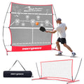 Merrymove Pickleball Practice Rebounder For Training: Red Pickle Ball Net Training Equipment For Solo Practice - 6Ft Mini Pickle
