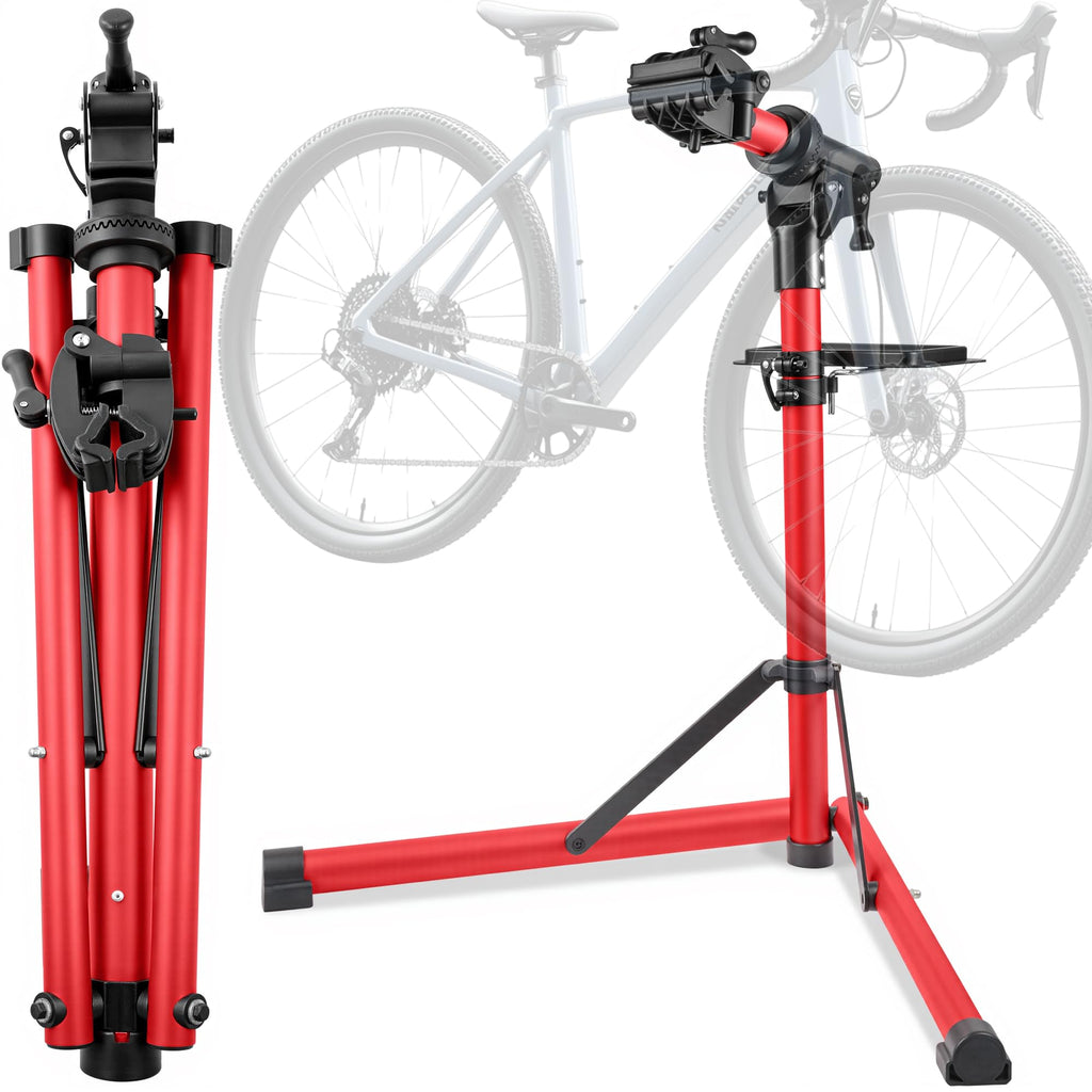 Goehner 'S Upgrade Ebike Repair Stand (Max 110 Lbs) - Portable Aluminum Bicycle Workstand For Electric, Mountain, And Road Bikes