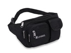 Everest Multiple Pocket Waist Pack, Black, One Size,044Mdh-Bk