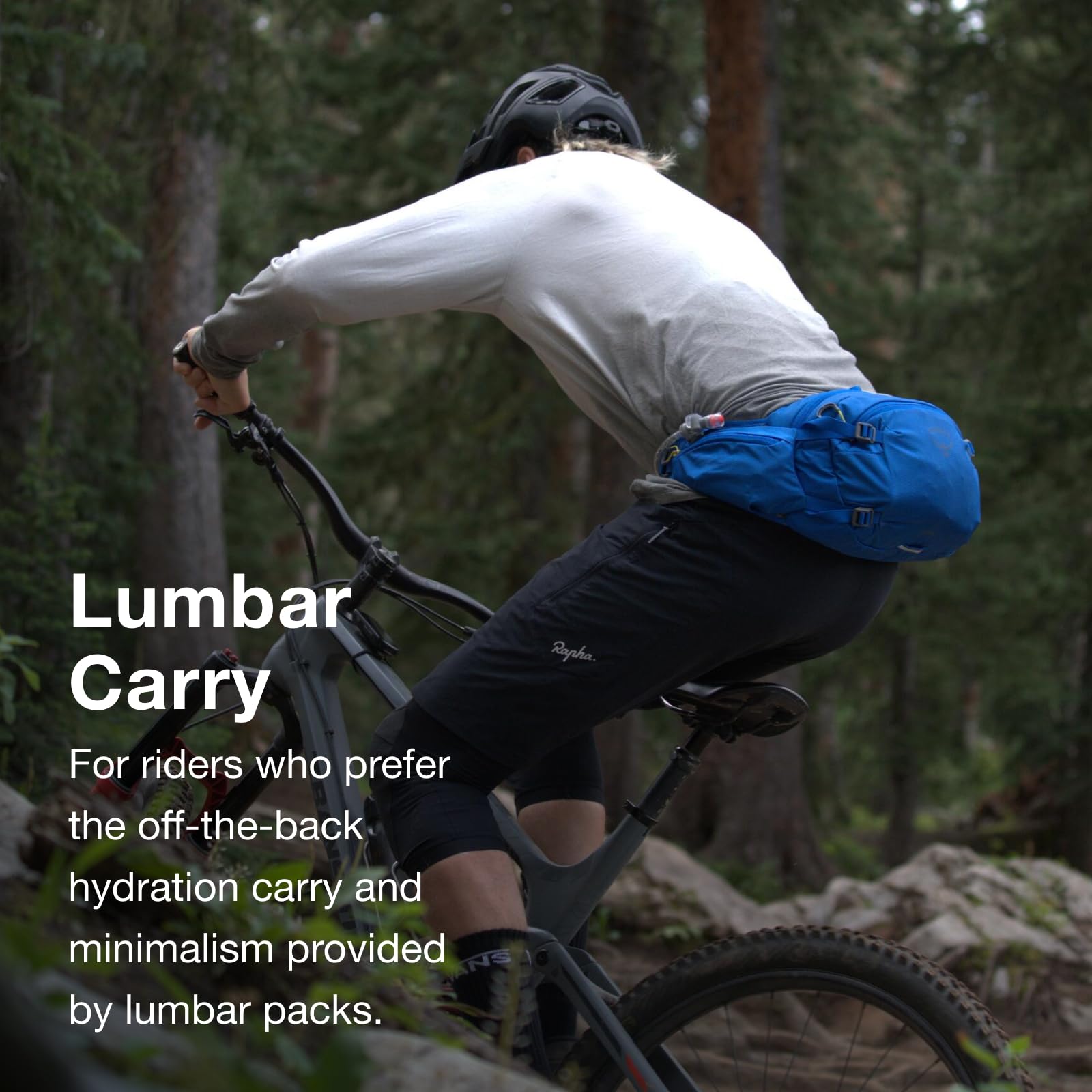Osprey Seral 7L Biking Waist Pack with Hydraulics Reservoir for Men and Women, Black