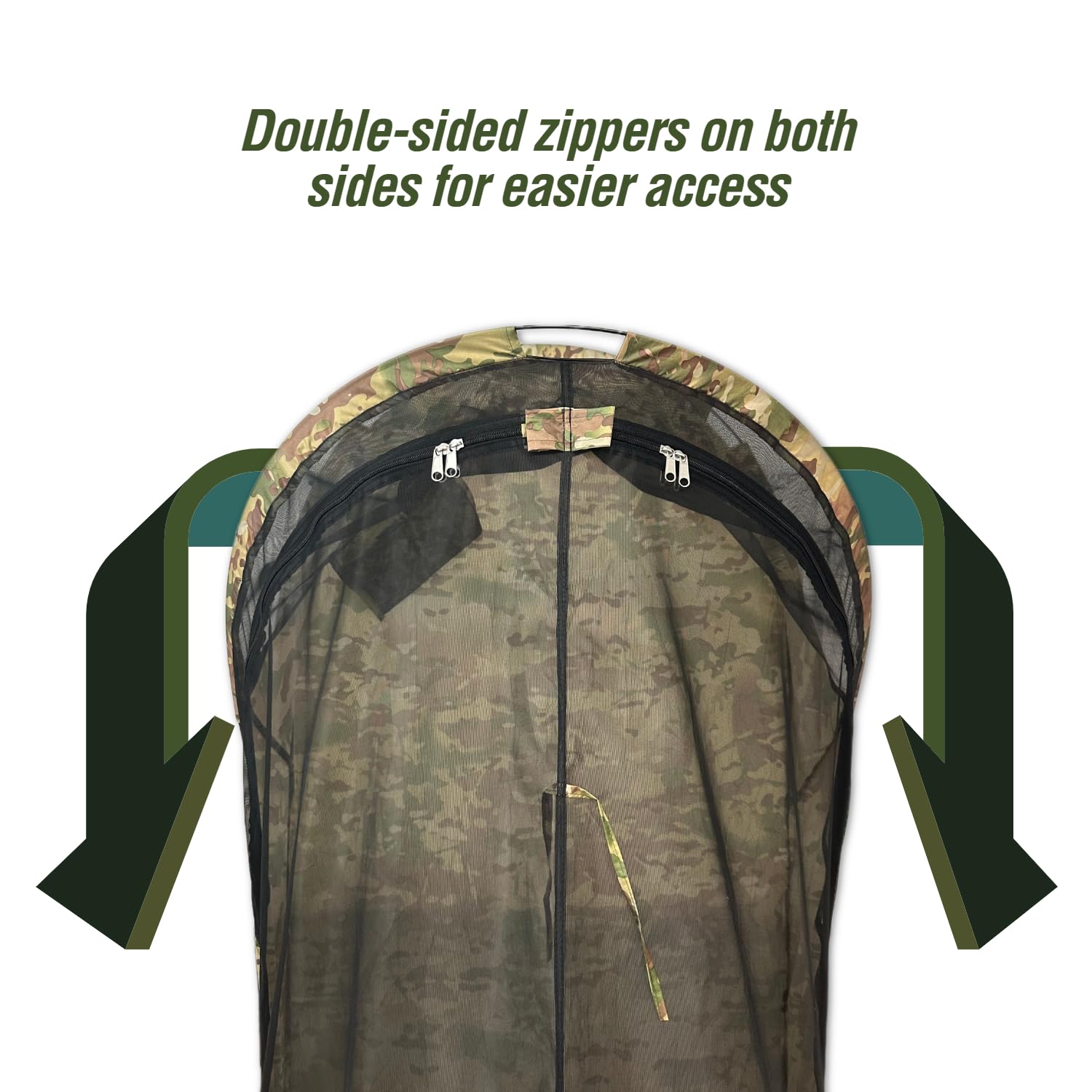 Usgi Industries Bivy Tent  Lightweight Single Person Sleeping Net System For Outdoors, Camping, Survival, Hiking, Backpack  Mesh