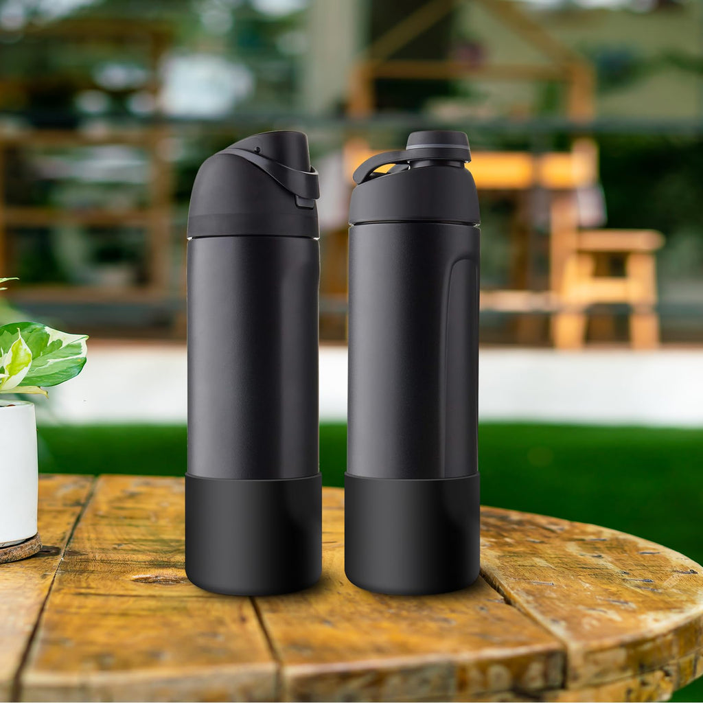 Alwenid 2PCS Silicone Water Bottle Boot for Owala 24oz, Anti-Slip Protective Sleeve Bottom Bumper Protector for FreeSip, Twist,