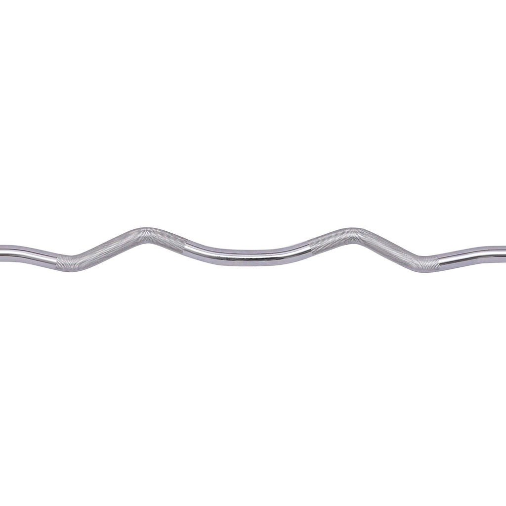 Signature Fitness Standard Olympic Super Curl Barbell Curl Bar Threaded Curl Bar, 48 Inch, New-Cb4S