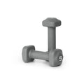 Tone Fitness 5 lb Neoprene Dumbbell Pair for Home Workouts - Non-Slip Design - Gray