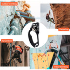 Newdoar Left Hand Ascender Rock Climbing Tree Arborist Rappelling Gear Equipment Ce Certified Rope Clamp For 8~13Mm Rope(Left Ha