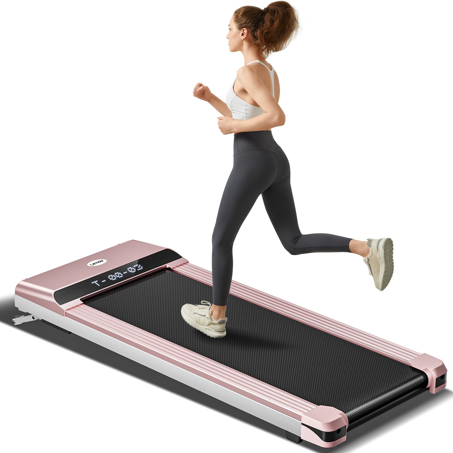 UMAY Fitness 512 Walking Pad, Under Desk Treadmill for Home and Office, Portable Walking Treadmill, Ultra Quiet 2.5 HP Brushless
