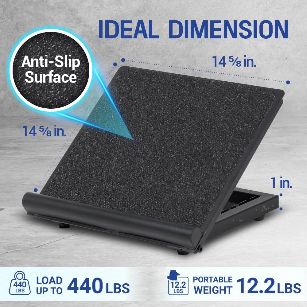 Yes4All Calf Stretcher Slant Board - Extend Your Flexibility & Range Of Motion - Collapsible, Maximum Stability, Anti-Slip Surfa