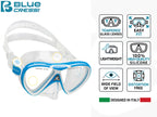 Cressi Mini Bonete Pro Dry Set, Blue/White, S/M