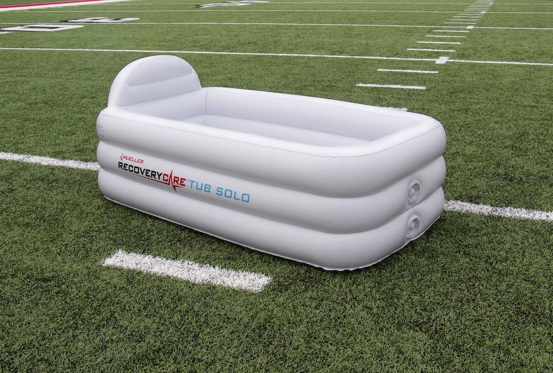 Mueller Sports Medicine Recoverycare Tub, Inflatable Ice Bath, Cold Plunge Tub, Water Therapy, Travel Size, Team Size