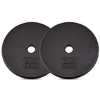 Yes4All 1-Inch Cast Iron Weight Plates For Dumbbells - Standard Weight Disc Plates (5 Lbs, Set Of 2)