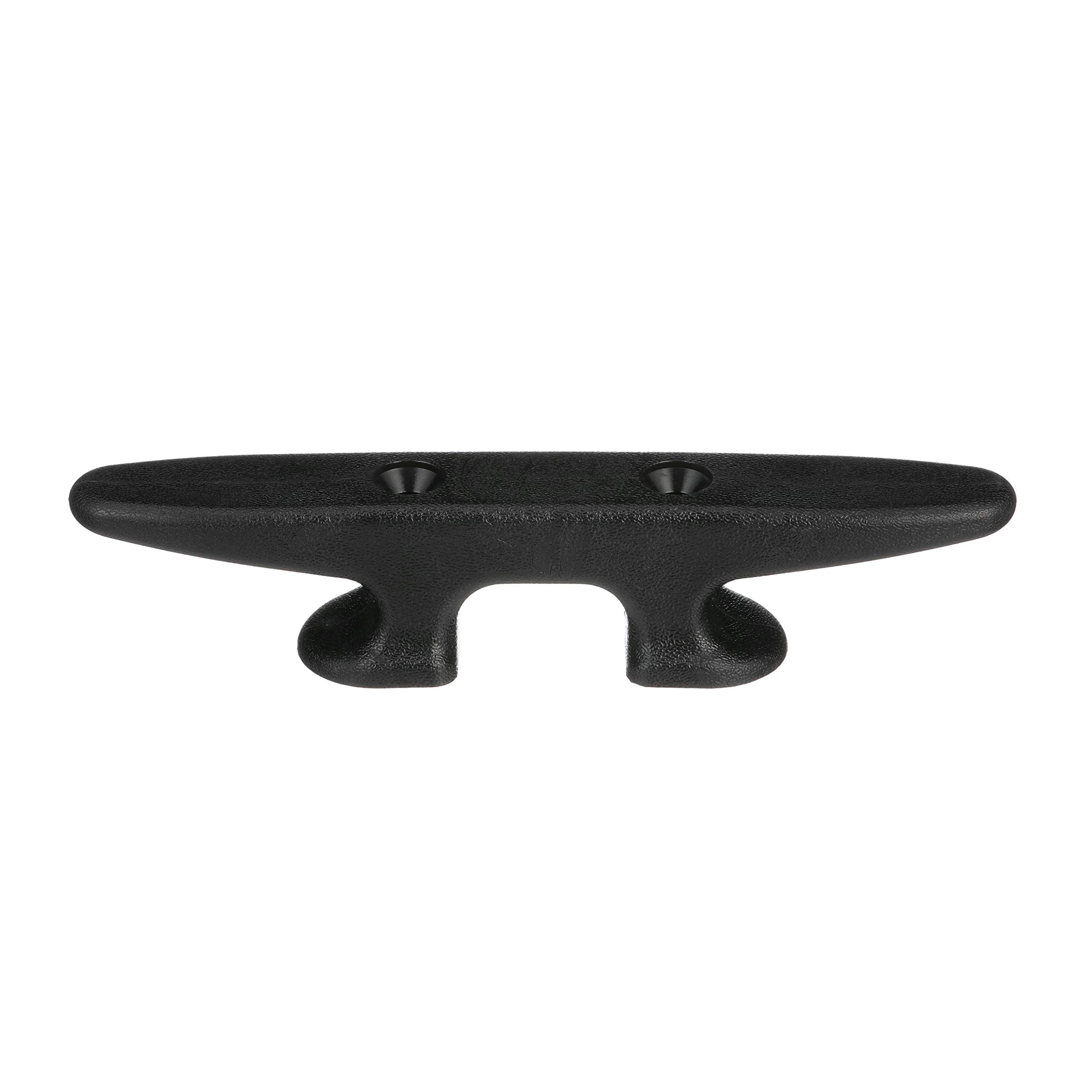 Seachoice Plastic Open Base 8 In. Boat Dock And Anchor Line Cleat, Black Finish