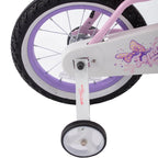 Royalbaby Jenny Princess 14'' Kids Bike With Enclosed Chain Guard, Training Wheels, Basket, Bell & Tool Kit For Ages 3 To 5, Pin