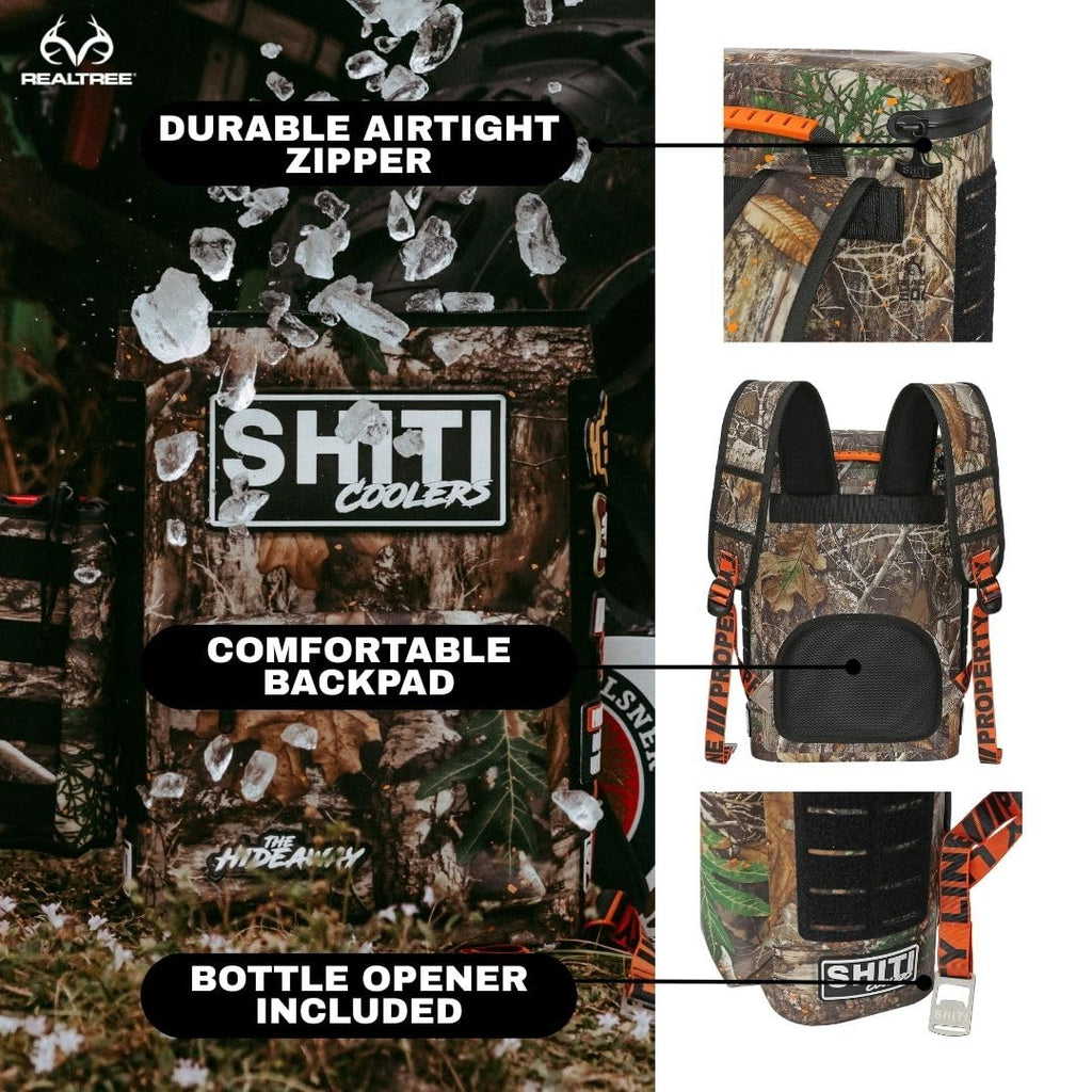 Shiti Coolers Cooler Backpack For Camping, Travel, Beach, Soft Lunch Box For Food, Drinks & Ice, Portable, Waterproof 24 Hr Insu