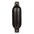 Seachoice Twin Eye Ribbed Boat Fender, Black, 1/2 in. Eye, Ideal for 10-20 Ft. Boats